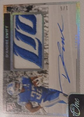 2020 One #9 Rookie Patch Auto - Platinum /5