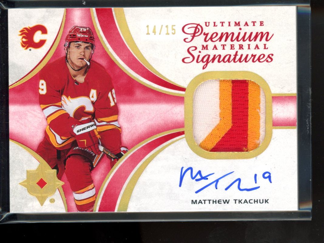 2023 Upper Deck Ultimate Collection #UMS-MT 2021 Update Ultimate Premium Material Signatures /15