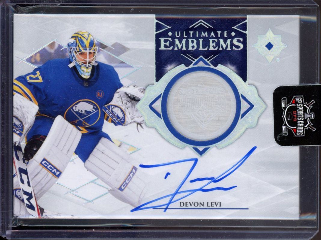 Devon Levi 2023 Ultimate Collection #UE-DL Ultimate Emblems - Auto ...