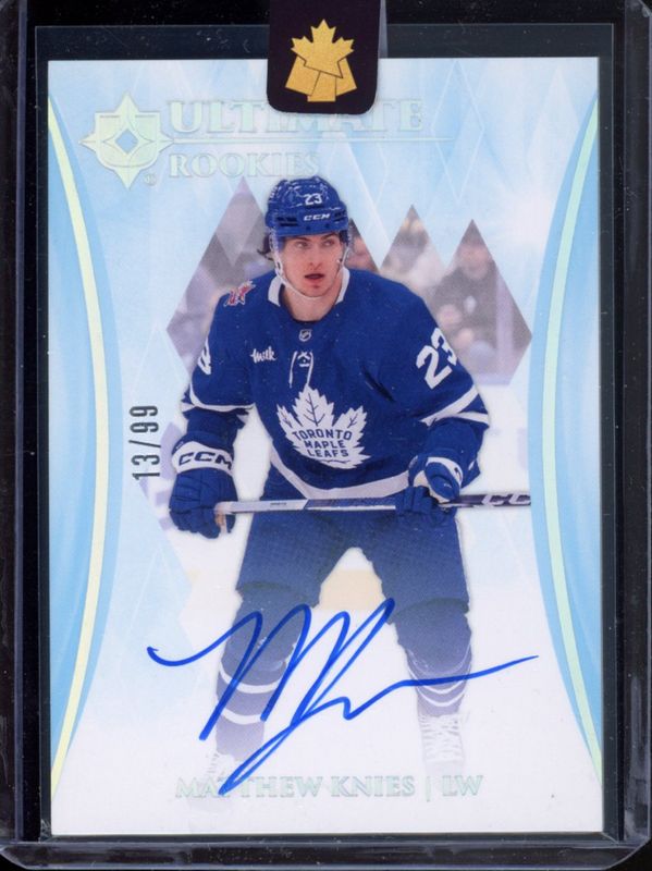 Matthew Knies 2023 Ultimate Collection #128 Ultimate Rookies RAW