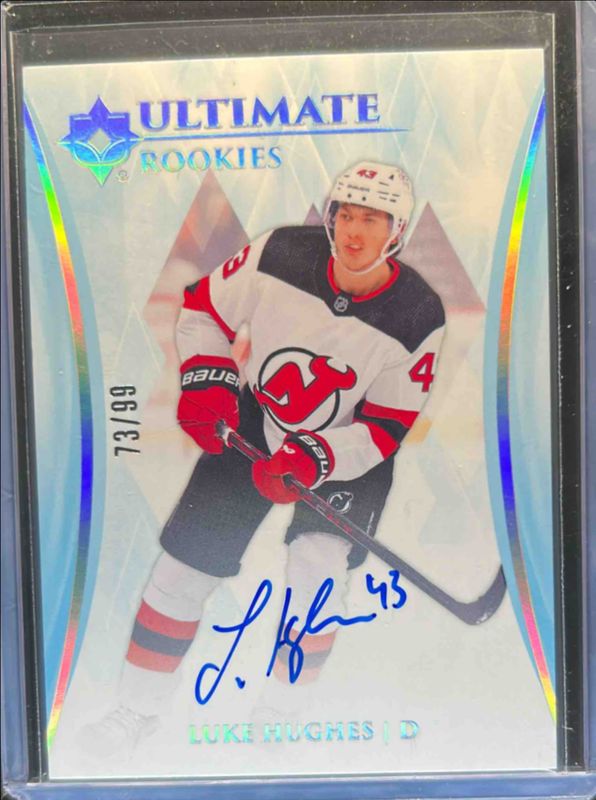 Luke Hughes 2023 Ultimate Collection #102 Ultimate Rookies RAW