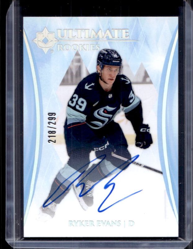 Ryker Evans 2023 Ultimate Collection #114 Ultimate Rookies RAW