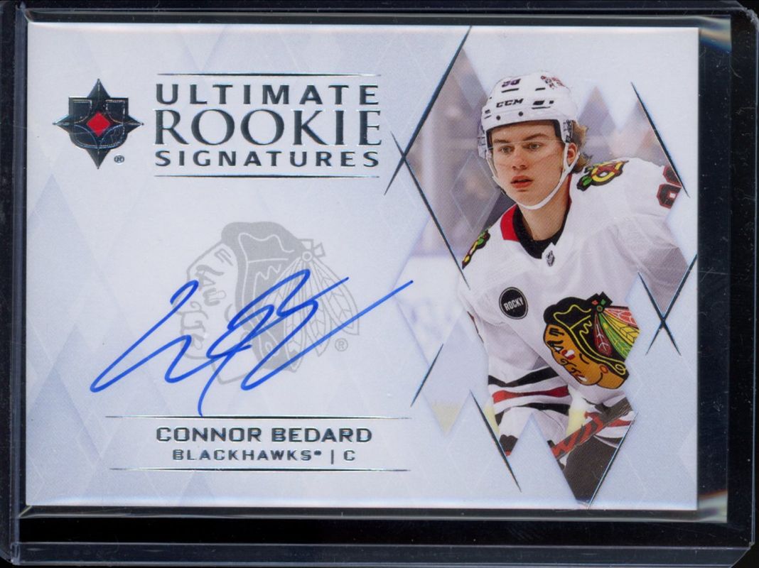Connor Bedard 2023 Ultimate Collection #URS-CB Ultimate Rookie Signatures RAW