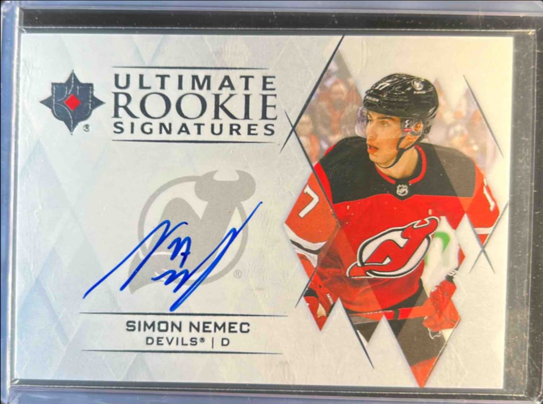Simon Nemec 2023 Ultimate Collection #URS-SN Ultimate Rookie Signatures RAW