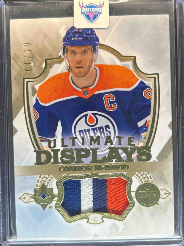 Connor McDavid 2023 Ultimate Collection #UD-MC Ultimate Displays - Gold Patch /35 RAW