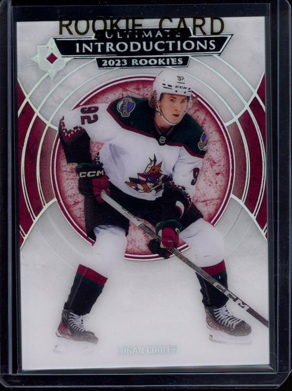 Logan Cooley 2023 Ultimate Collection #UI-3 Ultimate Introductions Rookie RAW