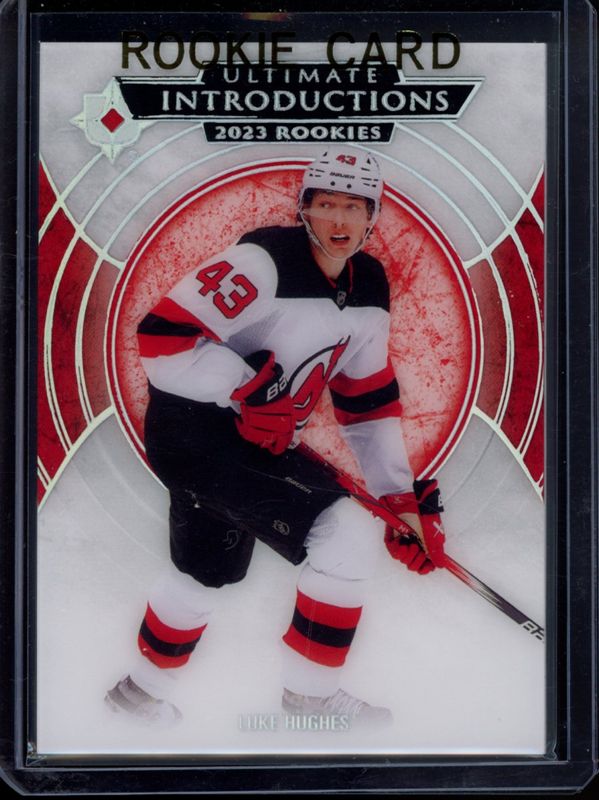 Luke Hughes 2023 Ultimate Collection #UI-90 Ultimate Introductions Rookie RAW