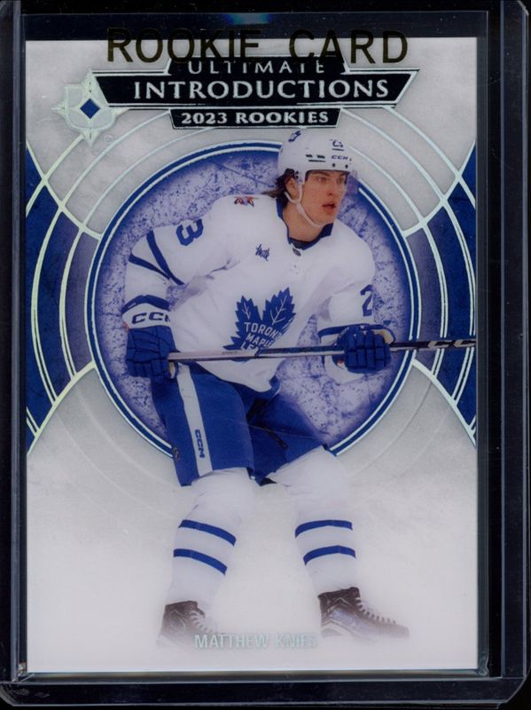 Matthew Knies 2023 Ultimate Collection #UI-5 Ultimate Introductions Rookie RAW