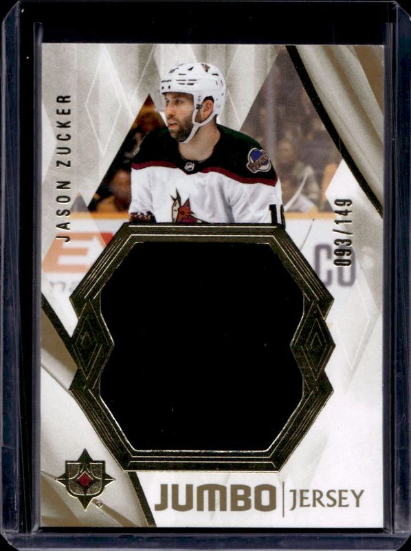 Jason Zucker 2023 Ultimate Collection #37 Jumbo Jersey /149 RAW