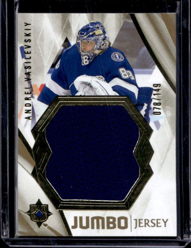 Andrei Vasilevskiy 2023 Ultimate Collection #19 Jumbo Jersey /149 RAW