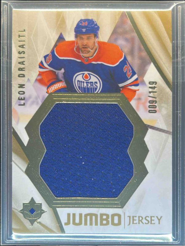 Leon Draisaitl 2023 Ultimate Collection #48 Jumbo Jersey /149 RAW