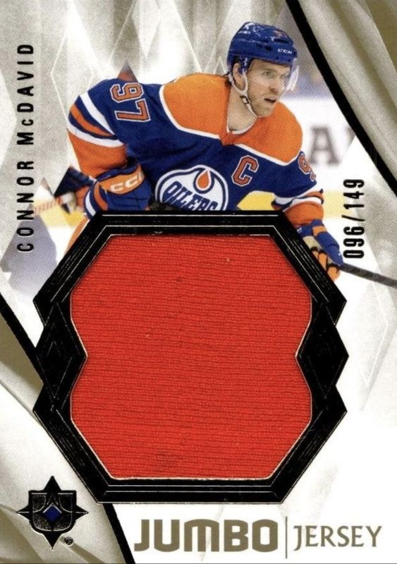 Connor McDavid 2023 Ultimate Collection #1 Jumbo Jersey /149 RAW