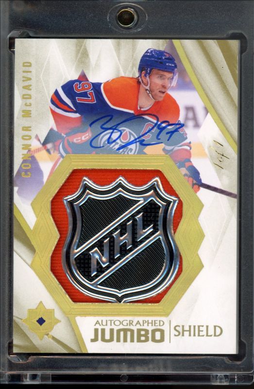 Connor McDavid 2023 Ultimate Collection #1 Shield /1 RAW