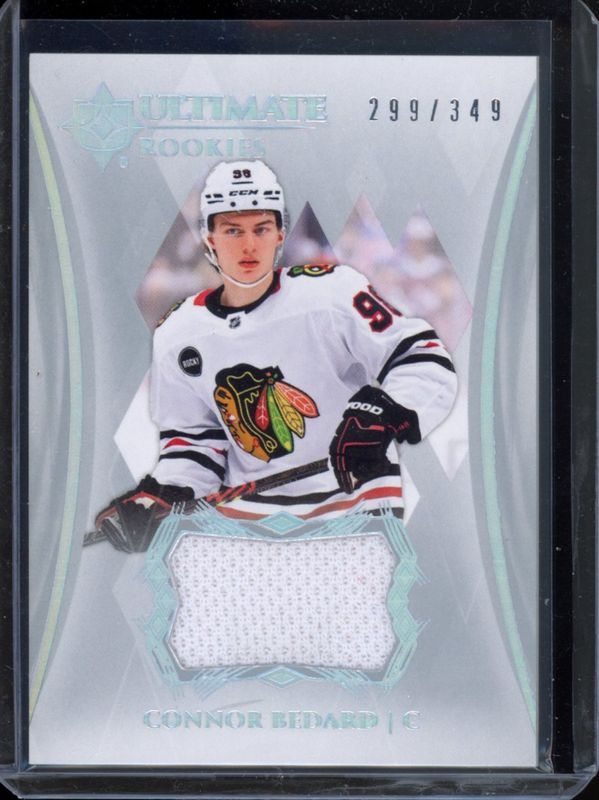 Connor Bedard 2023 Ultimate Collection #101 Ultimate Rookies Jersey /349 RAW