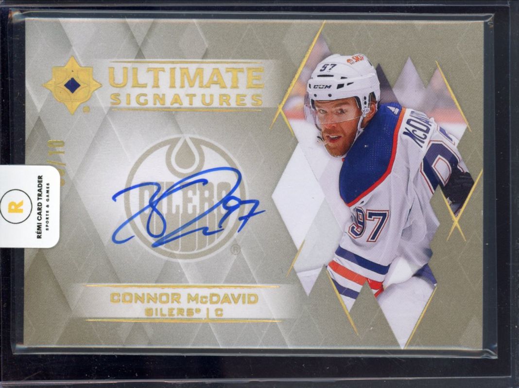 Connor McDavid 2023 Ultimate Collection #US-MC Ultimate Signatures - Gold /10 RAW