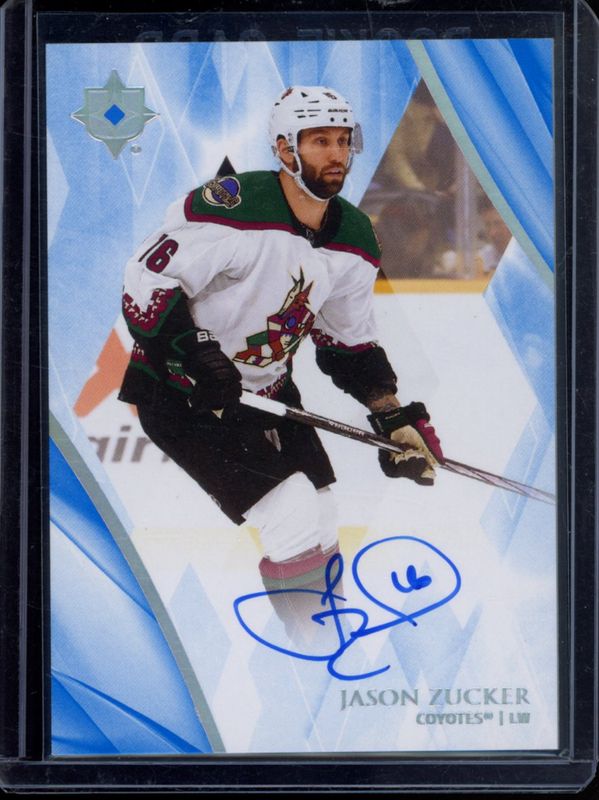 Jason Zucker 2023 Ultimate Collection #37 Base Auto RAW