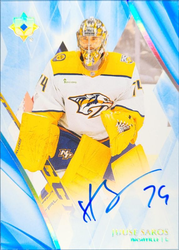 Juuse Saros 2023 Ultimate Collection #35 Base Auto RAW