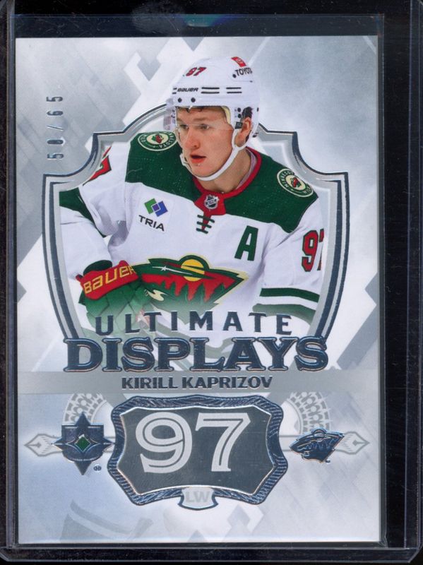 Kirill Kaprizov 2023 Ultimate Collection #UD-KK Ultimate Displays /65 RAW
