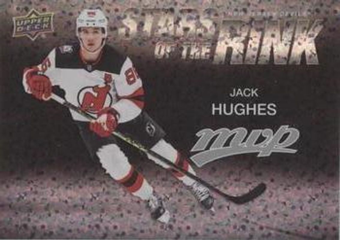 Jack Hughes 2023 Upper Deck MVP #SS-21 Stars of the Rink RAW