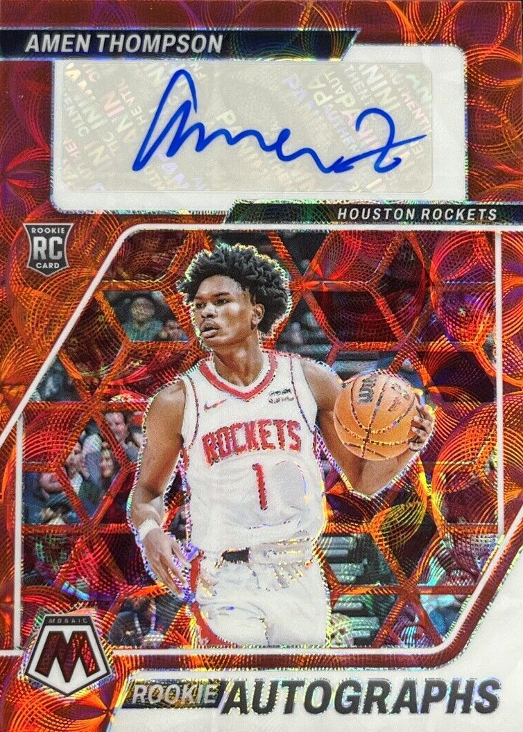 Amen Thompson 2023 Mosaic #RA-AMN Rookie Autographs - Choice Price ...