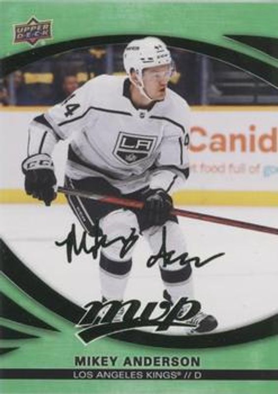 Mikey Anderson 2023 Upper Deck MVP #214 Green Script RAW
