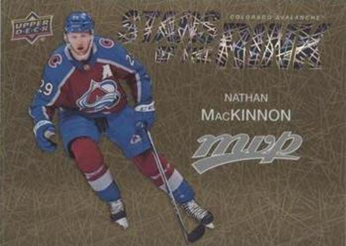 Nathan MacKinnon 2023 Upper Deck MVP #SS-12 Stars of the Rink - Gold RAW