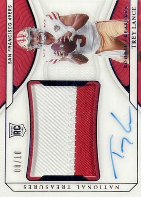 2021 National Treasures #RT-TR Rookie Treasures - Blue /10