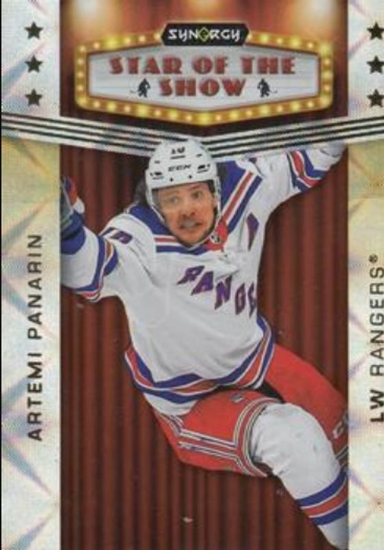 Artemi Panarin 2023 Upper Deck Synergy #SOS-16 Star of the Show RAW