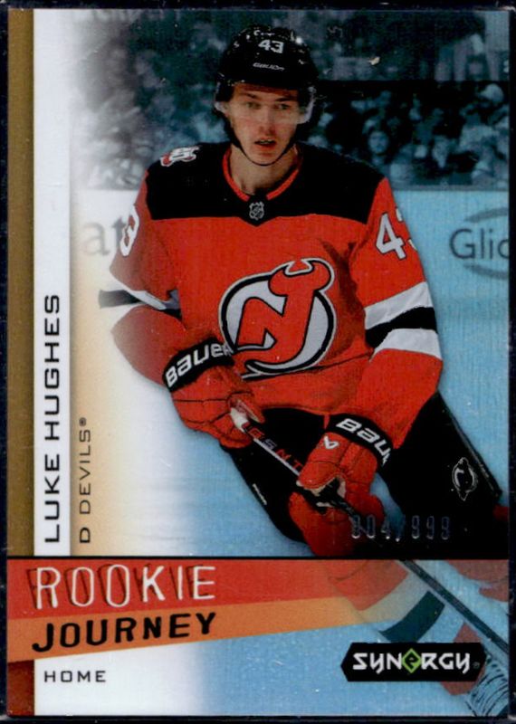 Luke Hughes 2023 Upper Deck Synergy #RJ-2 Rookie Journey Home /999 RAW