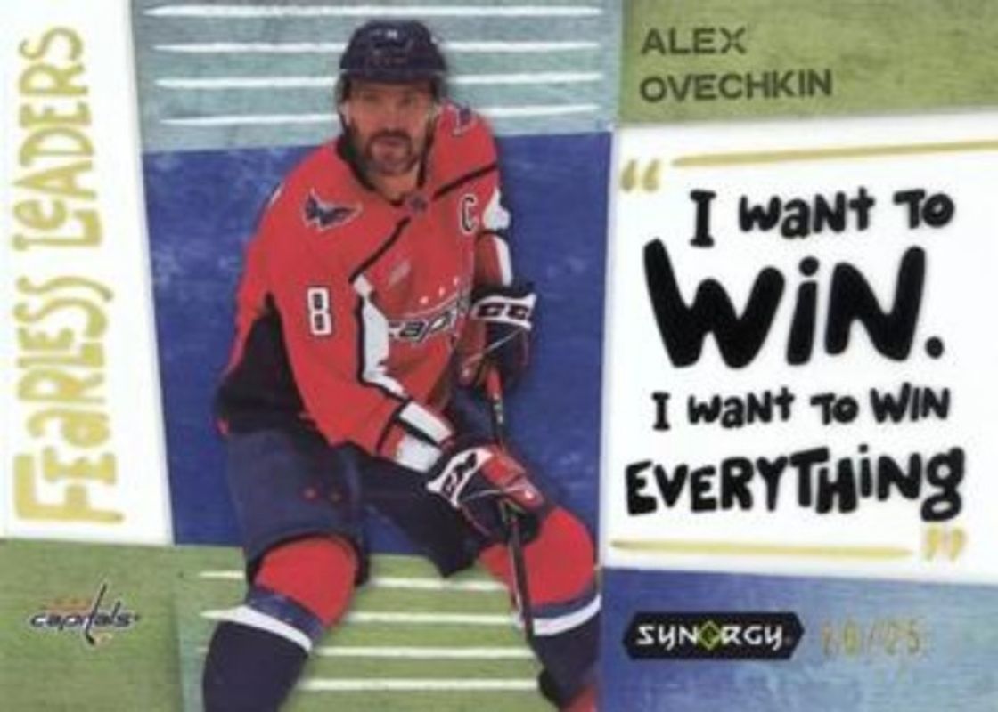 Alexander Ovechkin 2023 Upper Deck Synergy #LD-4 Fearless Leaders - Spectrum /25 RAW