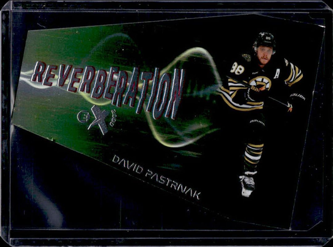 David Pastrnak 2023 Upper Deck Skybox E-X 2000 #2-OF-20-RVB Reverberation RAW