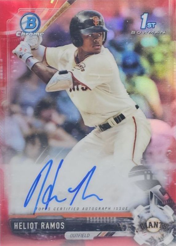 2017 Bowman Draft #CDA-HR Chrome DP Auto - Red Refractor /5 (1st)