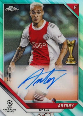 2021 Topps Chrome UEFA Champions League #CA-A Autographs - Aqua Refractor /199