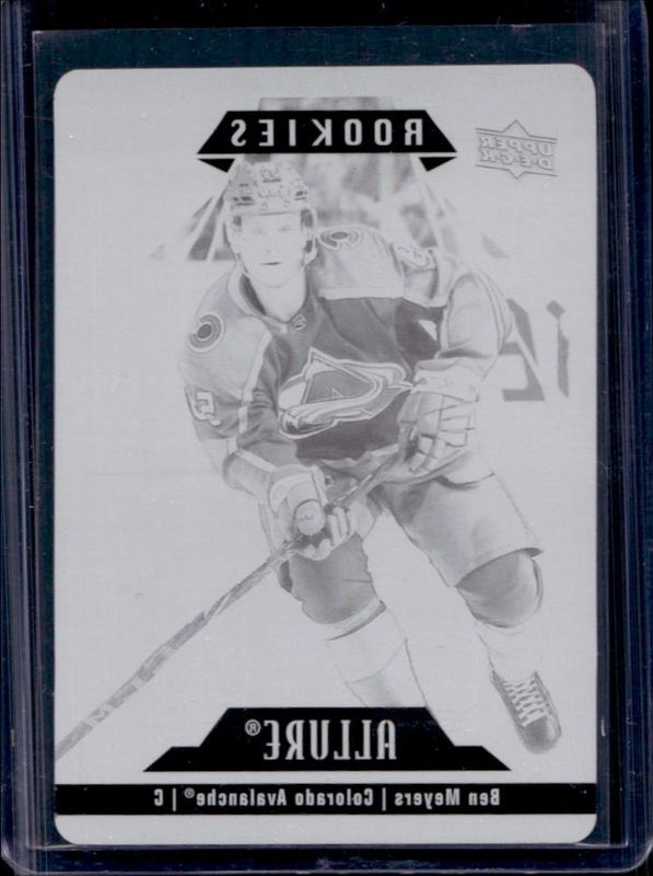 Ben Meyers 2022 Upper Deck Allure #116 Printing Plates Black /1 Rookie RAW