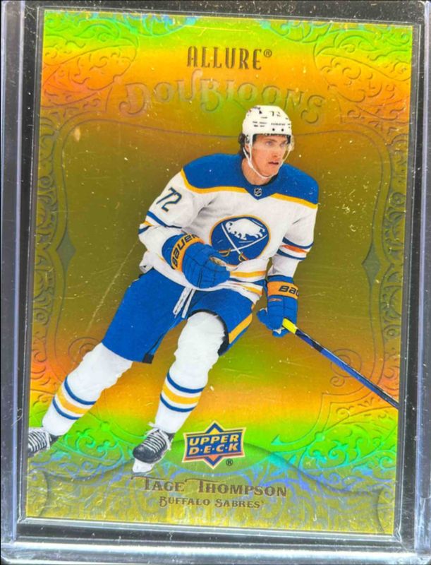 Tage Thompson 2022 Upper Deck Allure #DB-74 Doubloons RAW