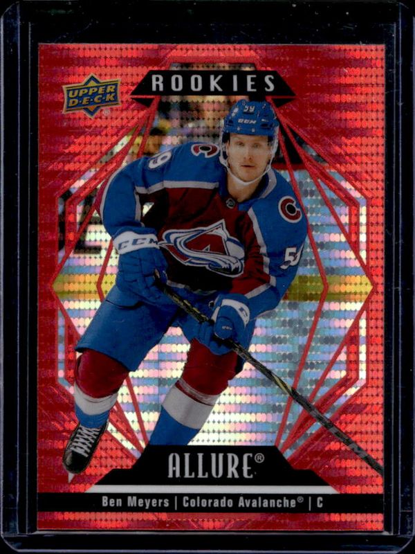 Ben Meyers 2022 Upper Deck Allure #116 Red Rainbow Rookie RAW
