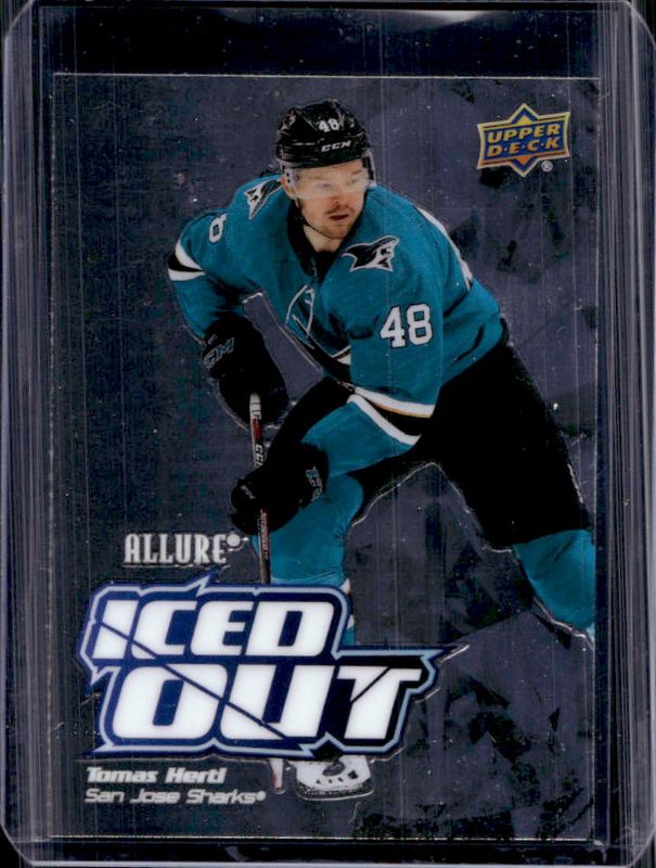 Tomas Hertl 2022 Upper Deck Allure #IO-6 Iced Out RAW