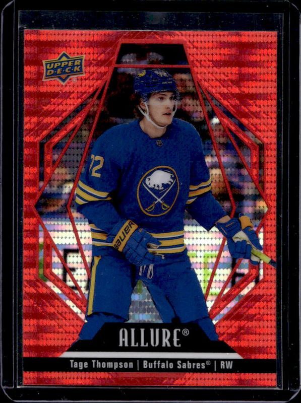 Tage Thompson 2022 Upper Deck Allure #79 Red Rainbow RAW