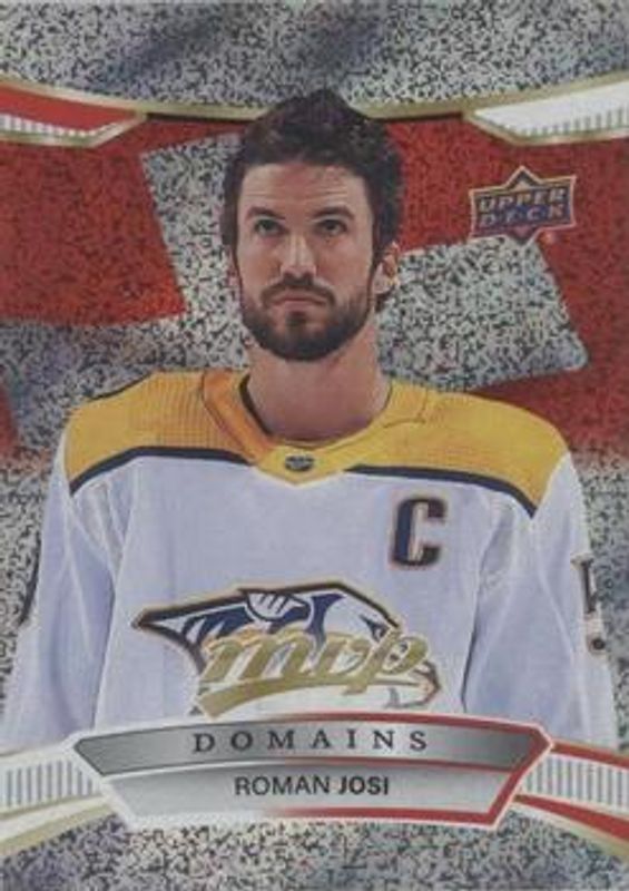 Roman Josi 2022 Upper Deck MVP #NA-16 Domains - Gold RAW
