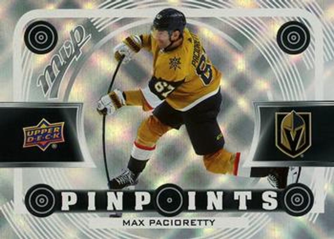 Max Pacioretty 2022 Upper Deck MVP #PP-14 Pinpoints RAW