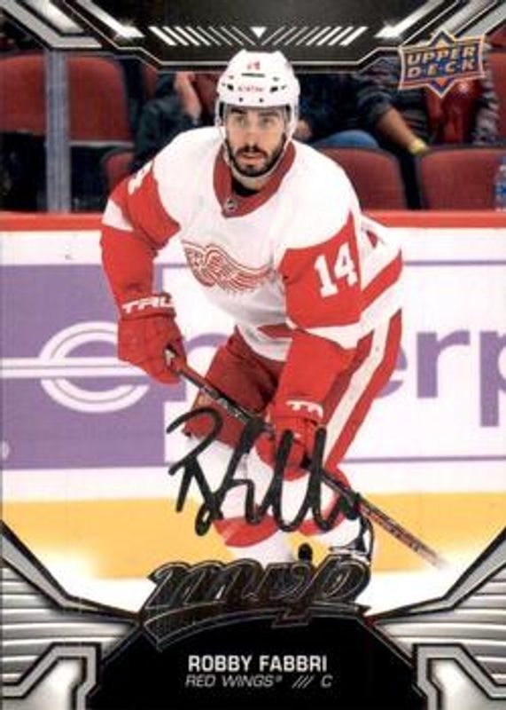 Robby Fabbri 2022 Upper Deck MVP #161 Silver Script Price Guide ...
