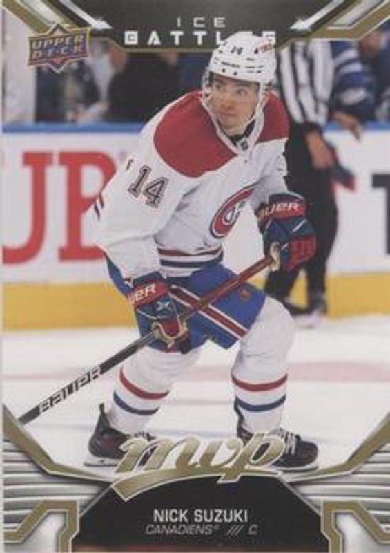 Nick Suzuki 2022 Upper Deck MVP #58 Ice Battles - Gold RAW