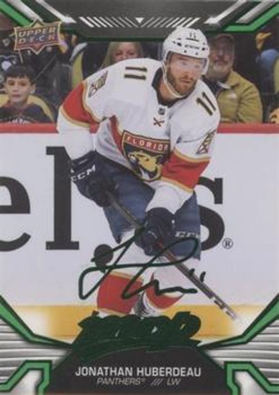 Jonathan Huberdeau 2022 Upper Deck MVP #28 Green Script RAW
