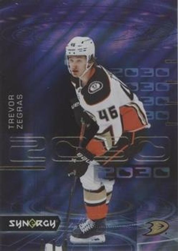 Trevor Zegras 2022 Upper Deck Synergy #5-OF-18 2030 RAW