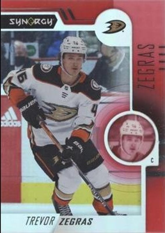 Trevor Zegras 2022 Upper Deck Synergy #5 Red RAW