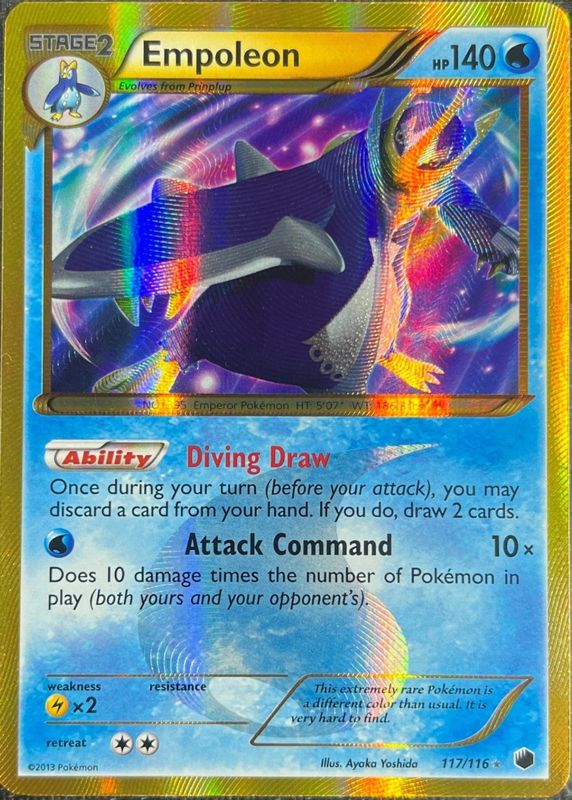 2013 Black & White: Plasma Freeze #117/116 Holo (Secret)