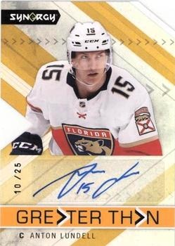 Anton Lundell 2022 Upper Deck Synergy #GT-AL Greater Than Signatures