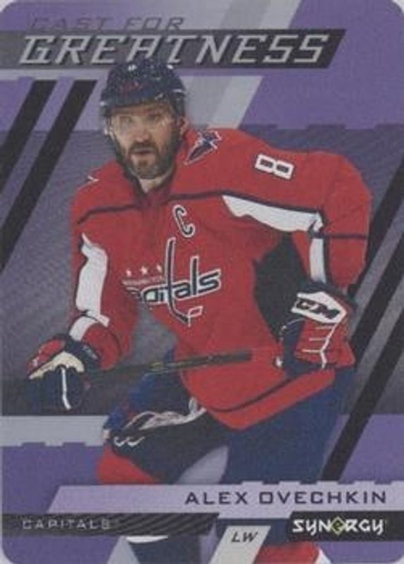 Alexander Ovechkin 2022 Upper Deck Synergy #CG-6 Cast For Greatness - Purple RAW