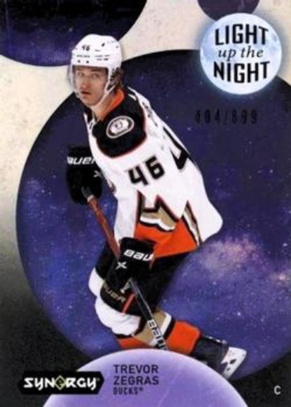 Trevor Zegras 2022 Upper Deck Synergy #LN-TZ Light Up the Night /899 RAW