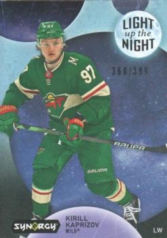 Kirill Kaprizov 2022 Upper Deck Synergy #LN-KK Light Up the Night - Blue /399 RAW